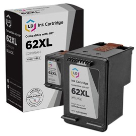 LD Products Remanufactured Ink Cartridge Replacement for HP 62XL C2P05AN High Yield (Black) Compatible w Envy 5540 5541 5542 5544 5545 5547 5548 5640 5642 5644 5646 5661 5663 5665 7640 8005 and More