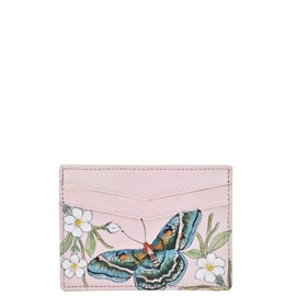 Anuschka Women's Credit Card Case Card Holder, Butterfly Melody, Vintage