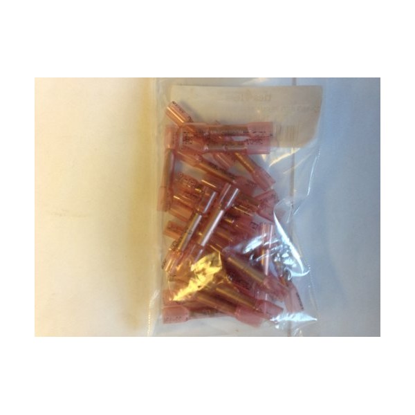 22-18awg Red Heat Shrink Permaseal Butt Connectors - 25pk -