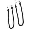 SNODDAS Cord Tiebacks Pack of 2 Black