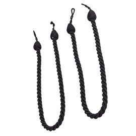 SNODDAS Cord Tiebacks Pack of 2 Black