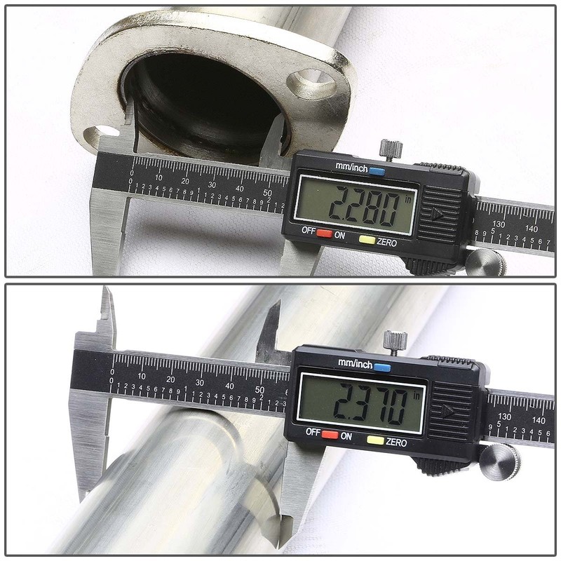 DNA Motoring CBEME00L4NRT Stainless Steel Cat back Exhaust System