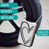 Buggyguard Anti-Theft Retractable Stroller Lock, One Heart