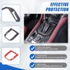 Soft Carbon Fiber Gear Shift Panel Trim Cover Compatible with