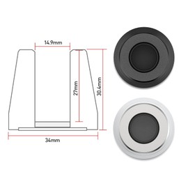 AKEIE Pen Holder, 1 Piece, Stylish, Pen Stand, Anti-Slip, Compatible with Fountain Pens, Pencils, Ballpoint Pens, Aluminum Alloy (1 pcs, Black)