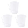 UrbanNest 3X Measuring Jug 250ML Graduated Beaker Clear White Plastic