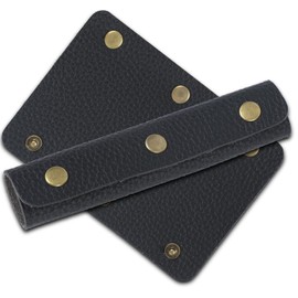 fogman Bag, Handle Cover, 3 Button Type, Tote Bag, Basket Bag, Set of 2, Black