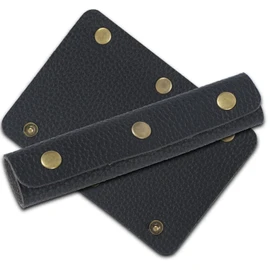fogman Bag, Handle Cover, 3 Button Type, Tote Bag, Basket Bag, Set of 2, Black