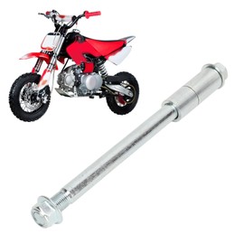 Acouto Motorcycle Front Rear Axle 15mm 220mm 2 Bushing Polished Housing High Grade Replacement for Pit PRO Trail Dirt Bike Mini Bike Parts