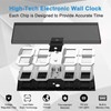 CHKOSDA Digital LED Wall Clock, Oversize Wall Clock with 6”