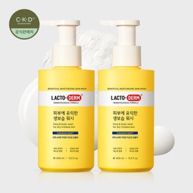 [Lactoderm] Moisturizing wash that is beneficial to the skin 400ml+400ml / [락토덤] 피부에 유익한 생보습 워시 400ml+400ml