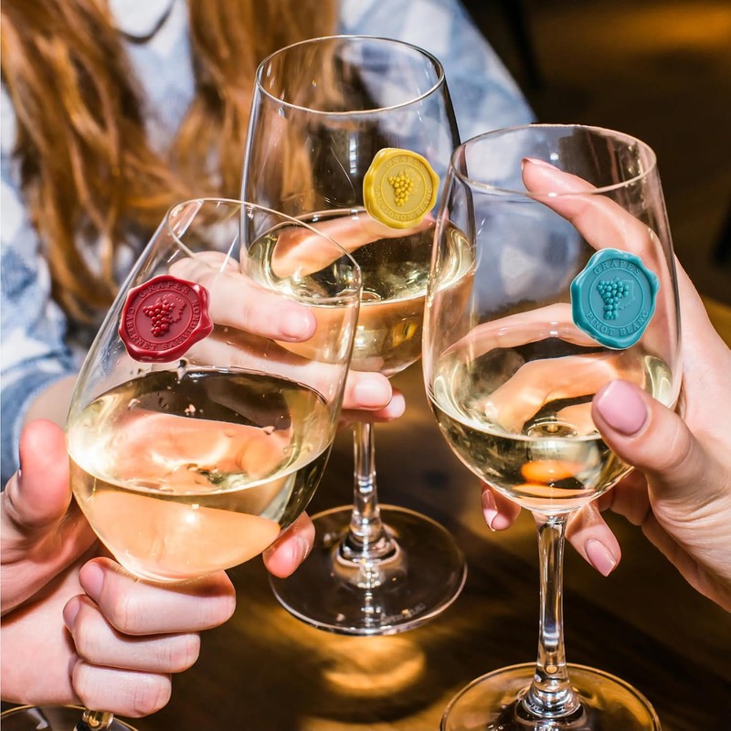 Vacu Vin Classic - Rotuladores para vaso de uva (8