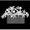 Women's Crystal Bride Sea Star with Pearl Wedding Hair Comb