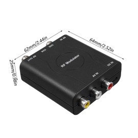 ERYUE RF Modulator AV to RF Converter NTSC CH3/CH4 Channel Video Input Adapter for TV with Analog Signal Professional HD VHF Modulator Converter for CATV System