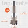 Tanomate Indexable End Mill R8 Shank 2" Cutting Diameter x