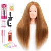 NAYOO Mannequin Head with Real Hair 60% Straight Training Head