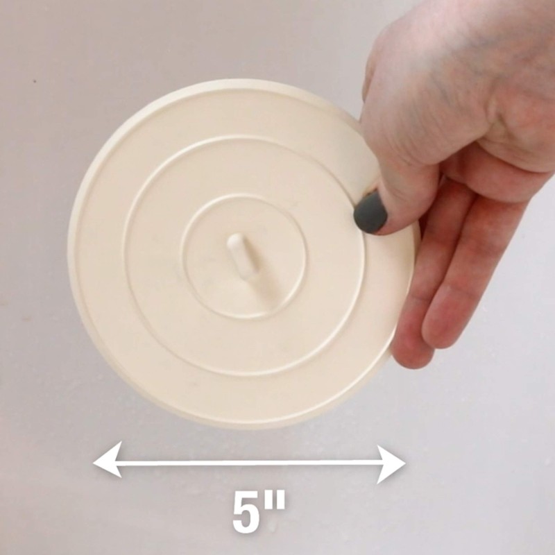 DANCO 89042P Flat Kitchen Sink Stopper, Flat Suction Drain Plug,