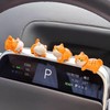 SINGOMON 8PCS Cute Cat Figurines Mini Cat Figurines Ginger Cat