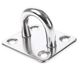 AISI 316 Marine Grade Stainless Steel Boat Eye Plate Boat Deck Rope Fixing 6mm