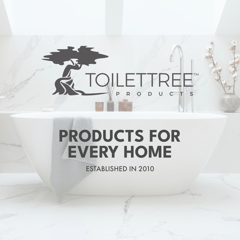 ToiletTree Products - Escobilla de Inodoro con Tapa, Color Negro,