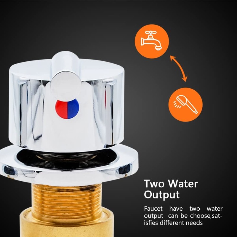 AFUDER Bath Mixer Shower Taps Bathroom Faucet Cold Hot Water