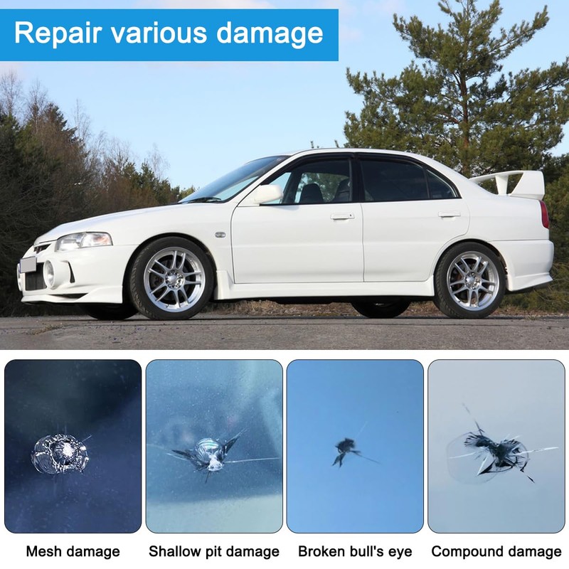 maxin Windshield Repair Kit,Upgraded Windshield Repair Kit for Chips and