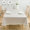 Waterproof Cotton Linen Tablecloths Rectangular for Dining Room, HADEEONG Rustic