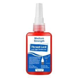 Thread Lock Medium Strength, 50ml Lock Tight Threadlocker Prevent Nuts, Bolts, Bearings, Fasteners and Screws from Loosening Due to Prolonged Vibration, Thus Locking and Sealing Metal Nuts and Bolts