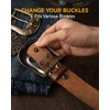 CHAOREN Western Belts for Men without Buckle - Cowboy Belt