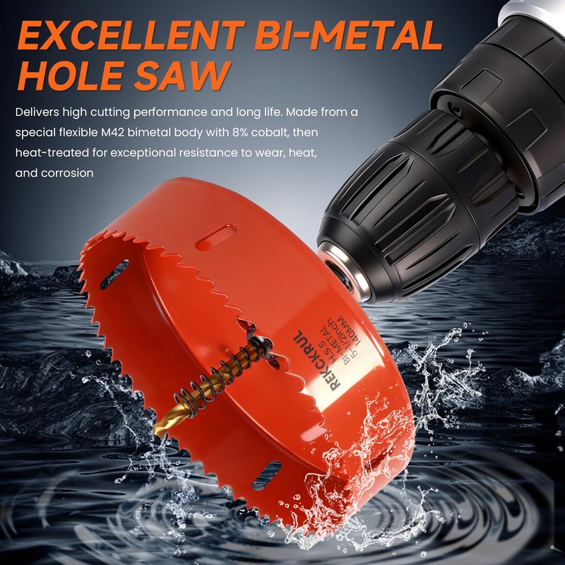 REKCKRUL (155.5mm | 6-1/8 Inch) HSS M42 with 8% Cobalt