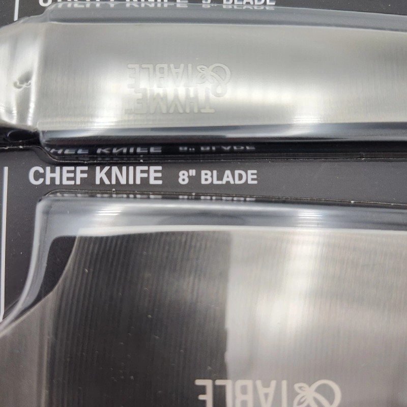 Thyme & Table Non-Stick Coated Stainless Steel Carbone Chef's Knives