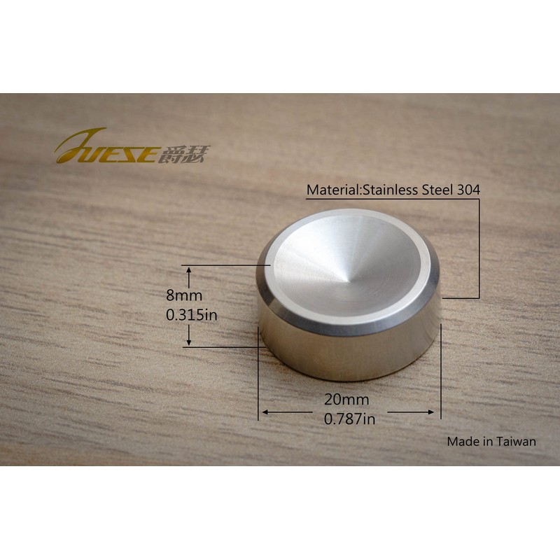 Juese Audio Solid Stainless Steel Speaker Spike Pad Shoes 20