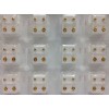 Caflon Broqueles Aretes Perforacion Caflon Bezel Studs 4mm 12 Pares