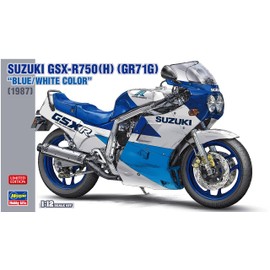 Hasegawa 21746 1/12 Suzuki GSX-R750(H) (GR71G) Blue/White Color Plastic Model