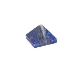 L PEDRA & CRYSTAL Gemstone Pyramid – Decorative Crystal Stone for Desk, Meditation Space, or Shelf Display | Handcrafted Polished Gem Pyramid for Home Decor | 3x3x3 Cm (Lapiz Lazuli Pyramid)