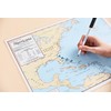 Sealake Products Hurricane Tracking Chart with Dry Erase Pen (Laminated