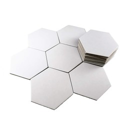 APOSTROPHE Games Hexagon Board Game Tiles – 20Pcs Large Game Board Pieces Blank Game Board Chits, Same Size as Settlers of Catan – Create Your Own Custom Tiles