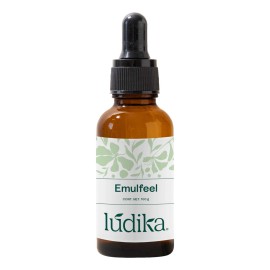 Emulfeel Emulsionante liquido uso en Frio O Caliente Cremas Serum Gel Texturas fluidas o viscosas en Día/Noche Todo tipo de piel Hebbe Cosmetics & Ludika 100 g