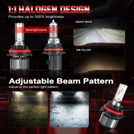 CHUSYYRAY For Ford F250 F350 Super Duty 2001-2004 Combo 9007 LED Headlight 9145 Fog Bulbs