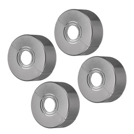sourcing map 4pcs Shower Arm Flange 70mm/2.8" OD Escutcheon Plate ABS Round Plumbing Cover Plates for 20mm/0.8" Dia Water Pipe Faucet Decoration, Grey
