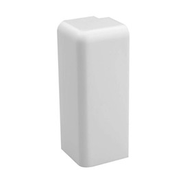 Trevendo® 10 pieces white outer corner for skirting board skirting board 58 mm height
