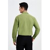 HISDERN Green Dress Shirts for Men Casual Botton Down Long