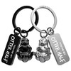 FABACH Love Keyring for Couples - 2 Otters with Heart