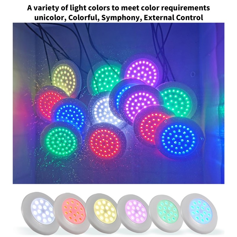 LED Swimming Pool Light RGB IP68 Waterproof Fully Glued Underwater