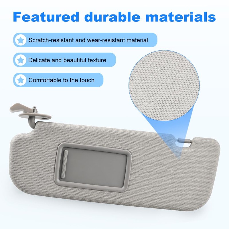 JDMON Left Driver Side Sun Visor Compatible with Hyundai Veloster