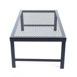 Folding Campfire Grill Heavy Duty Steel Grate, Camping Foldable Grill Fire Pit Outdoor Cookware Cooking BBQ Rack Griddle, Portable Over Fire Camp Grill for Outdoor Open Flame Cooking, Medium