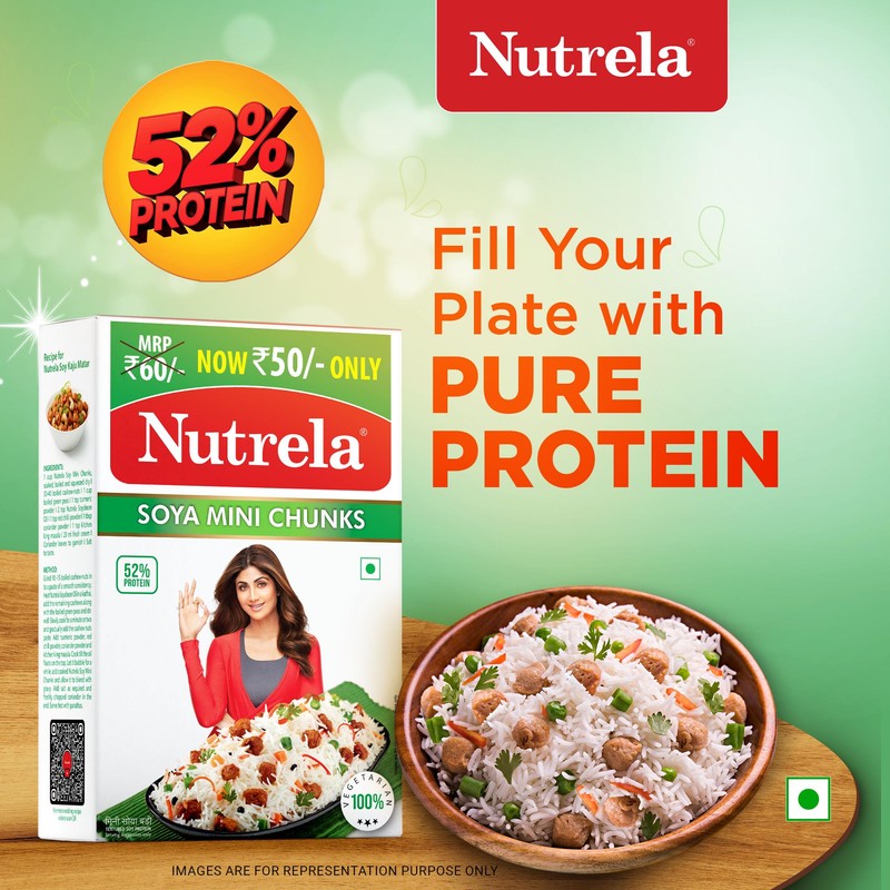 Nutrela, Soya Mini Chunks, 220 Grams(gm)