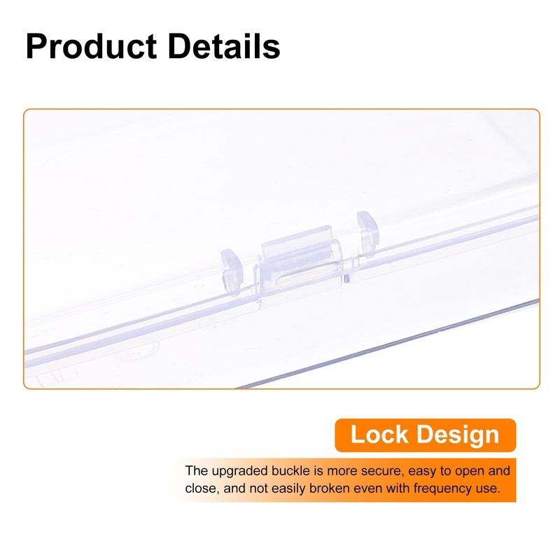 sourcing map Component Storage Box 3.35" PP Electronic Organizer Box