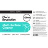 Clean Revolution Multi Surface Cleaner Refill Supply, Non-Toxic, Eco-Friendly &