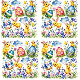Handmade Easter Decoupage Rice Paper For Ornament-Wood Art  A4 1 Sheet